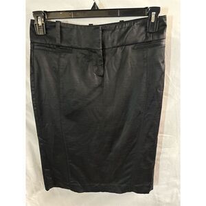 Bebe Women's Black Pencil Skirt Size 6 Knee Length Casual Stretch